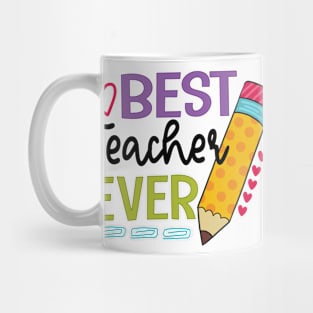 Best Teacher Ever Teaching Pensil Mug